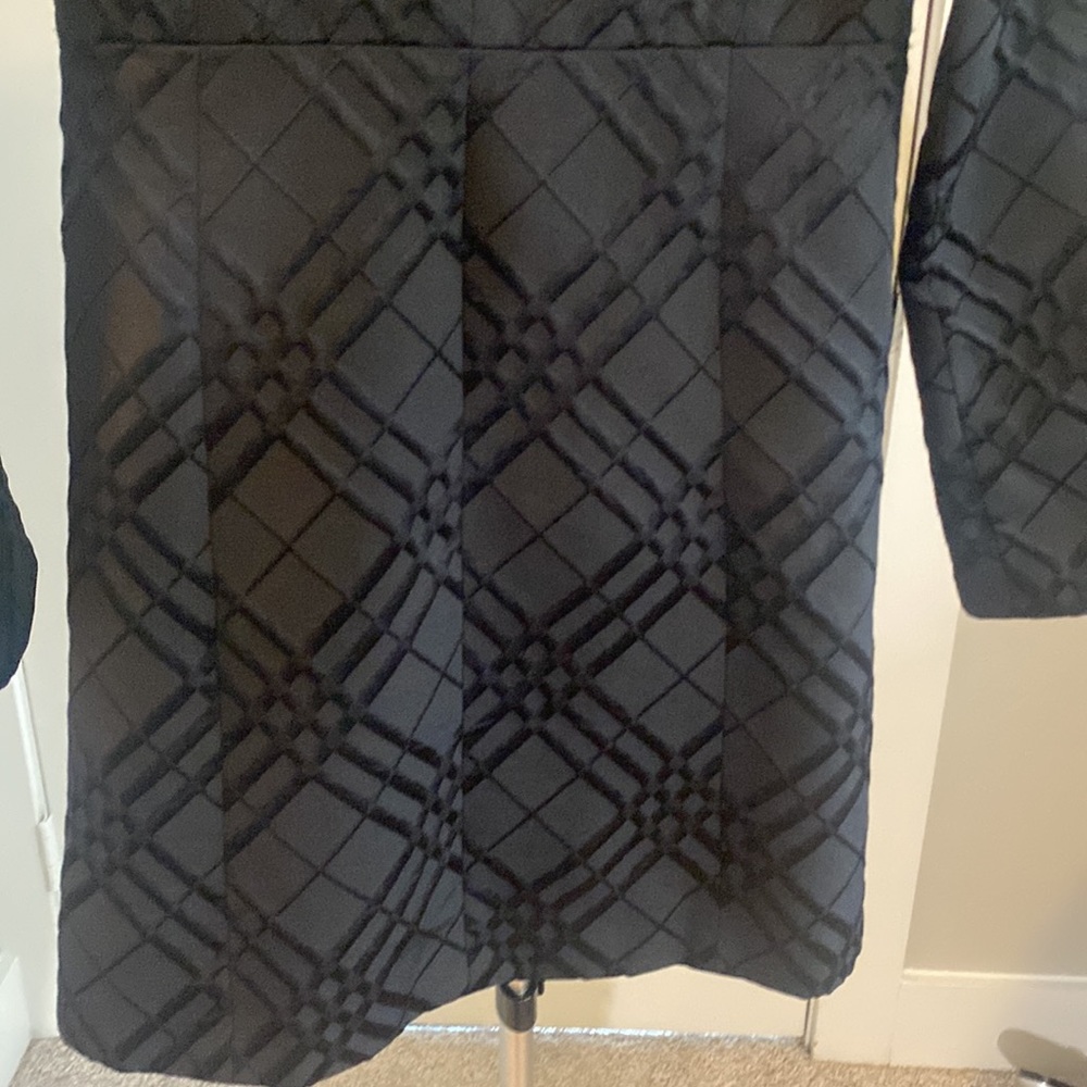 Anthropologie Tabitha Dusk Ruffles Textured Plaid Coat Size 4 - Picture 8 of 13
